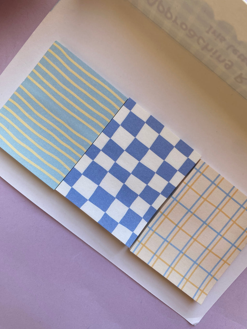 Notas adhesivas - Tonos azul