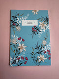 Libreta flora Azul